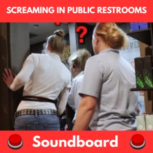 Screaming in public restrooms prank soundboard