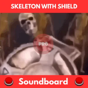 Skeleton with shield soundboard