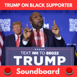 Trump on black supporter soundboard
